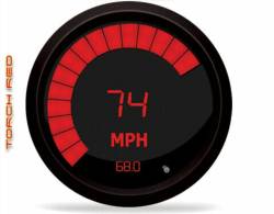 Intellitronix - Intellitronix M9222R LED Digital/Bargraph Memory Speedometer 3-3/8" Black Red - Image 1