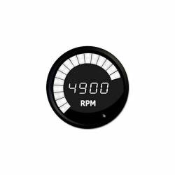 Intellitronix - Intellitronix M9001W LED Digital/Bargraph Memory Tachometer 3-3/8" Black White - Image 1