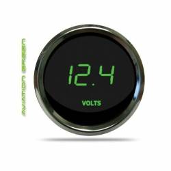 Intellitronix - Intellitronix MS9015G LED Digital Voltmeter 2-1/16" 7 To 25.5 Volts Chrome Green - Image 1