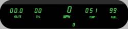 Intellitronix - Intellitronix DP10001G LED Digital Five Gauge Panel Kit Universal Green - Image 1