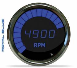 Intellitronix - Intellitronix MS9001B LED Digital/Bargraph Memory Tachometer 3-3/8" Chrome Blue - Image 1