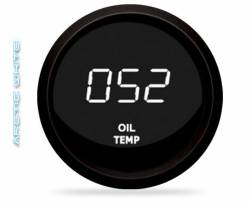 Intellitronix - Intellitronix M9108W LED Digital Oil Temp Gauge 2-1/16" 50 To 250 Black White - Image 1