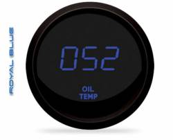 Intellitronix - Intellitronix M9108B LED Digital Oil Temp Gauge 2-1/16" 50 To 250 Black Blue - Image 1