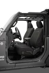Bestop 29293-35 Front Seat Cover Black Diamond for 18-26 Jeep Wrangler JL 2DR