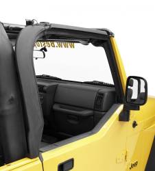 Bestop 55012-01 Front Factory Style Door Surrounds Black for 97-06 Wrangler TJ