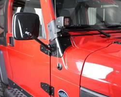 Kentrol - Kentrol 50477 Black Windshield Hinge Pair for 97-06 Jeep Wrangler TJ - Image 6