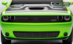 T-Rex Grilles - T-Rex Laser Billet Series Horizontal Bar Polished Grille Insert 6214180 - Image 1