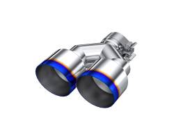 MBRP Exhaust - MBRP Exhaust T5177BE 2.5" Inlet Exhaust Tip T304 Stainless Steel Burnt End - Image 1