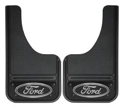 Gatorback - Gatorback Mini Cut-Style 10"x18" Black Mud Flaps Ford Oval GB1018CUTF-FULL - Image 1