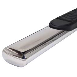 TrailFX - TrailFX A7054S 5" Oval Straight Side Bars Polished Steel Rocker Panel Mount - Image 2