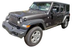 TrailFX - TrailFx 4250H 4PC Window Vents Low Profile Tape-On Smoke Acrylic - Image 1