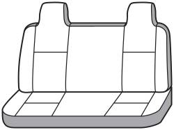 Seat Saver - Seat Saver SS2359PCGY Polycotton SeatSaver Front Row Seat Covers Grey - Image 2