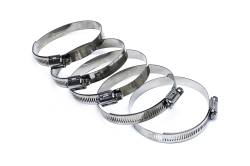 HPS Performance - HPS SSWC-130-152x5 130mm-152mm 5.625"- 6.5" SAE-88 Worm Gear Hose Clamp 5pc - Image 1