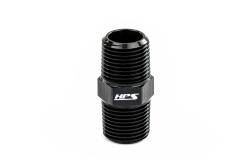 HPS Performance - HPS AN911-06 -6AN Straight Male To 1/4" NPT Male Union Adapter Alum. Black - Image 1
