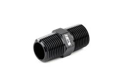 HPS Performance - HPS AN911-06 -6AN Straight Male To 1/4" NPT Male Union Adapter Alum. Black - Image 2