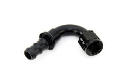 HPS Performance - HPS 150-1208 Push-on Hose End To AN -8 Female Aluminum Black 120-DEG - Image 1