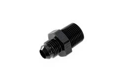HPS Performance - HPS AN816-8-8 -8AN Flare To 3/8" NPT/Metric Adapter Straight Black - Image 2
