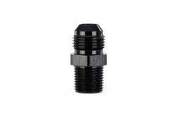 HPS Performance - HPS AN816-8 -8AN Flare To 3/8" NPT/Metric Adapter Straight Black - Image 1