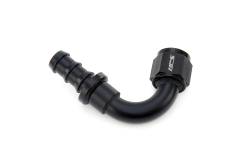 HPS Performance - HPS 150-1508 Push-on Hose End To AN -8 Female Aluminum Black 150-DEG - Image 1