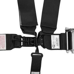 Racequip - RaceQuip 815005RQP 5PT Harness Small Buckle Ratchet Latch HNR Black 3-2"Shoulder - Image 3