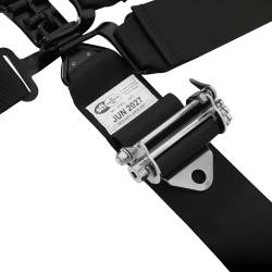 Racequip - RaceQuip 815005RQP 5PT Harness Small Buckle Ratchet Latch HNR Black 3-2"Shoulder - Image 7