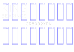King Engine Bearings - King Bearings CR8032XPN STDX CONNECTING Rod Bearing SET for CHRYSLER 345 370 16V - Image 2