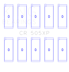 King Engine Bearings - King Bearings CR 505XP Connecting Rod Bering Set for AUDI ABB ABM ADP PP RN - Image 2