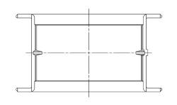 ACL Race Series - ACL Race 5M429HC-010 Checker Crankshaft Bearing for Chevy/GMC/Pontiac - Image 3