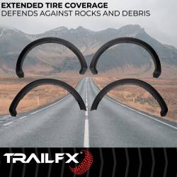 TrailFX - TrailFX TFF3011OE Style Fender Flare Set Black Smooth Paintable Finish - Image 2