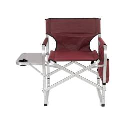 Faulkner - Faulkner 52283 Burgundy Director's Chair w/Pocket Pouch & Folding Tray - Image 1