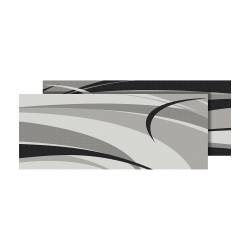 Faulkner - Faulkner 53020S Mat Spx Graphic Black/Grey 8'x20' Polypropylene - Image 1