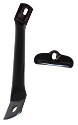 Kentrol - Kentrol 50498 Black Battery Tray w/Support Arm for 76-86 Jeep CJ - Image 3