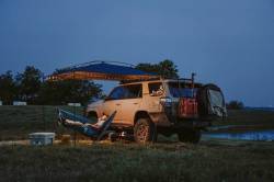 Moon Fab - Moon Fab HG-MSO-SHDOR-SB MoonShade Sun Shade Canopy 9'x7' Truck Van Awning Gray - Image 2