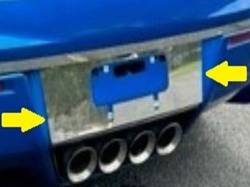 Quality Automotive Accessories - QAA LP54115 1Pc Stainless License Plate Bezel for Chevrolet Corvette C7 - Image 2