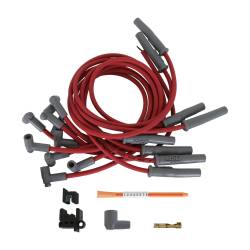 MSD Ignition 31779 Custom Red Spark Plug Wire Set for 75+ Chevy 454