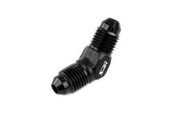 HPS Performance - HPS AN813-8 -8AN Male To Male Union Adapter Aluminum Black 45-DEGree - Image 2