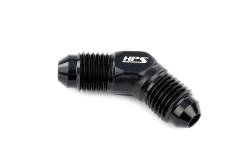 HPS Performance - HPS AN813-3 -3AN Male To Male Union Adapter Aluminum Black 45-DEGree - Image 1