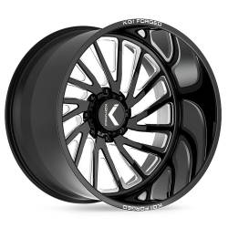 KG1 Wheels - KG1 Wheels KF004 Vile 22x14 5x5.5 -76mm Gloss Black Milled KF004221459GM - Image 1