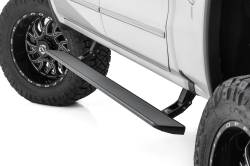 Rough Country Suspension Systems - Rough Country Power Running Boards-Black 14-18 Silverado/Sierra Crew ESR51518 - Image 1