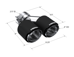 MBRP Exhaust - MBRP Exhaust T5178CF 2.5" Inlet Carbon Fiber Tip - Image 2
