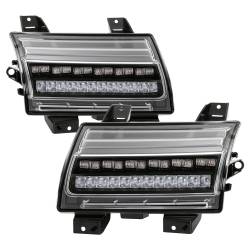 Spyder Auto - Spyder Auto 5086808 Full LED Front Bumper Lights Sequential Signal Black - Image 1