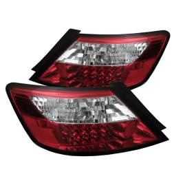 Spyder Auto - Spyder Auto 5004512 LED Red/Clear Taillights for 06-08 Honda Civic - Image 1