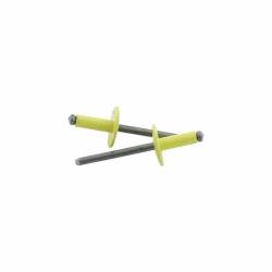 Allstar Performance - Allstar ALL18180 3/16" Large Head Rivet Steel Mandrel Yellow - Image 1