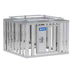 UWS - Bright Aluminum 36" x 36" Single-Door Dog Box - Image 1