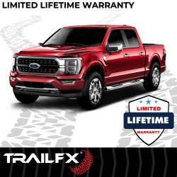 TrailFX - TrailFX A7073S 5" Oval Bent Nerf Bars SS w/Step Pads - Image 2