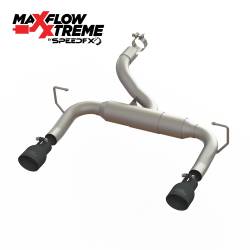 SpeedFx - SpeedFX 50601 MaxFlow Xtreme Axle-Back Exhaust Kit Dual Exit 4" Black Tips - Image 1