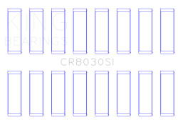 King Engine Bearings - King Bearings CR8030SI CONNECTING Rod Bearing SET for Chrysler/Jeep V8 287 4.7L - Image 2