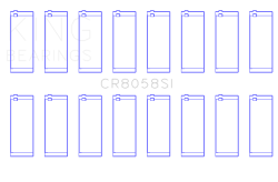 King Engine Bearings - King Bearings CR8058SI CONNECTING Rod Bearing SET for FORD MOD MOTOR 6.2L V8 - Image 2