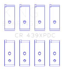 King Engine Bearings - King Bearings CR 439XPDC Connecting Rod Bearing Set for Honda 4 B18A1/B18B1 - Image 2