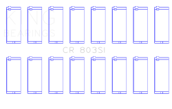 King Engine Bearings - King CR 803SI 020 Connecting Rod Bering Set for Chevy SBC 265CI 283CI 327CI - Image 2